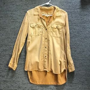 Madewell Mustard Button Up